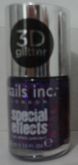 Bloomsbury Square 3D Glitter - clear with purple glitter an