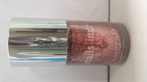 Chelsea Square - clear with chunky rose gold glitter