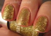 Chelsea Embankment - clear with chunky gold glitter